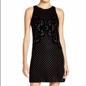 velvet burnout shift dress